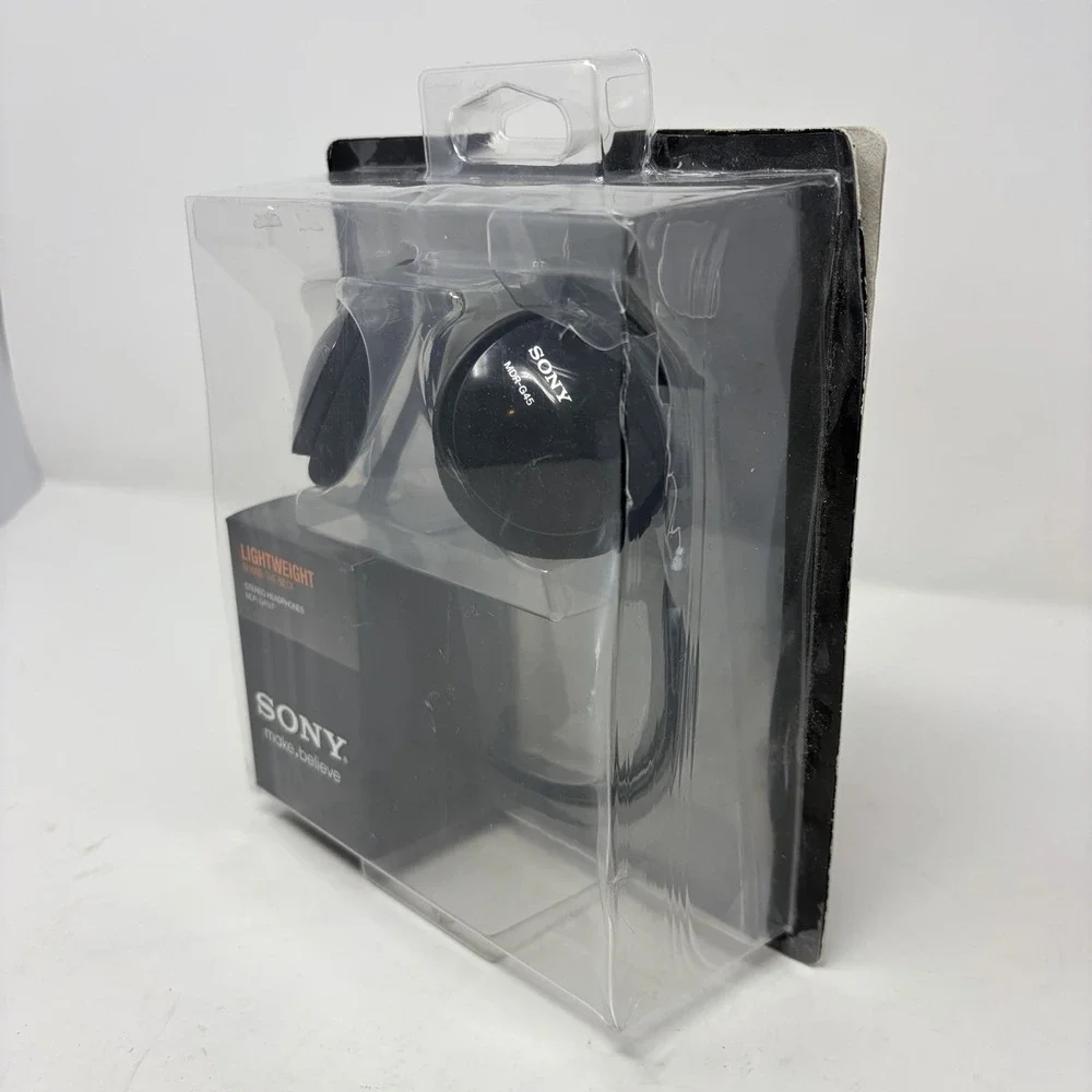Sony MDR-G45LP Lightweight Behind the Neck Headphones Corded Black Sealed 2009